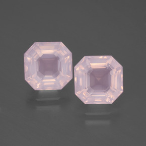 Achetez naturel 5.34ct Rose clair Quartz Rose gems, Taille émeraude, En provenance Afrique du Sud chez GemSelect. En stock, livraison internationale!
