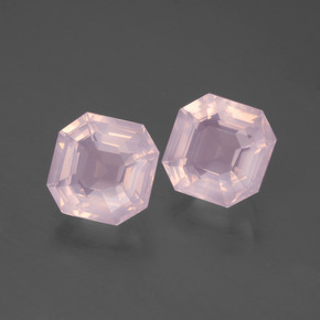 Achetez naturel 5.34ct Rose clair Quartz Rose gems, Taille émeraude, En provenance Afrique du Sud chez GemSelect. En stock, livraison internationale!