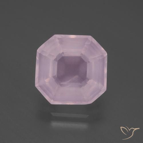5.64ct Naturel Rose bubblegum Quartz Rose, Taille émeraude, Transparent