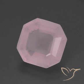Quartz rose Rose naturelle Octogone / coupe Émeraude, 5.06 ct, Transparent