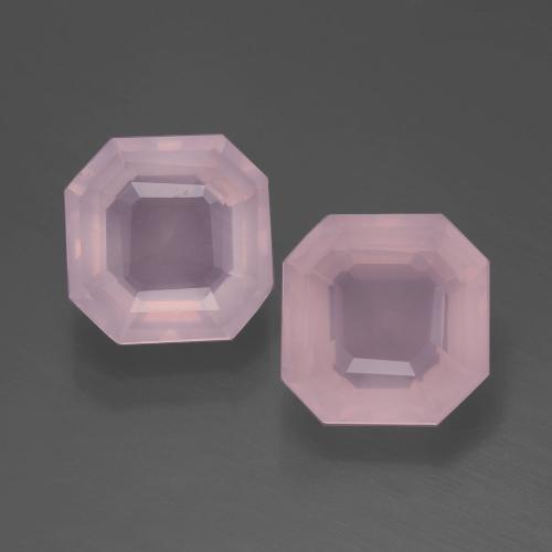 Achetez naturel 4.75ct Rose clair Quartz Rose gems, Taille émeraude, En provenance Afrique du Sud chez GemSelect. En stock, livraison internationale!