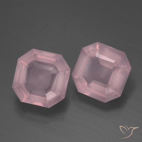 Shop natural 4.32ct Rose clair Quartz rose gems, Octogone / coupe Émeraude, from Afrique du Sud at GemSelect. In stock, global shipping!