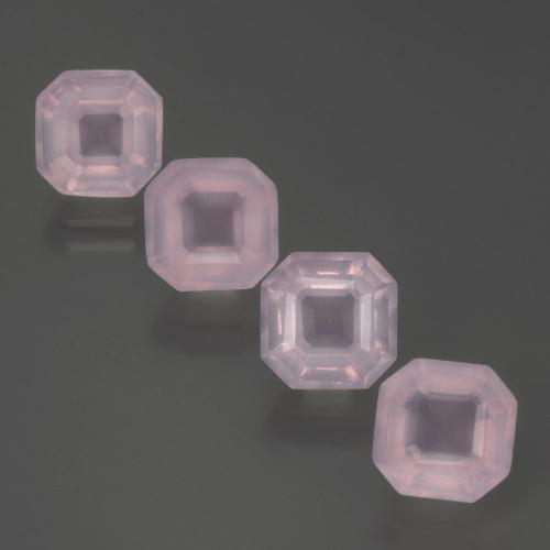 Achetez naturel 7,26ct rose quartz rose gems, taille émeraude, en provenance afrique du sud chez gemselect. en stock, livraison internationale!