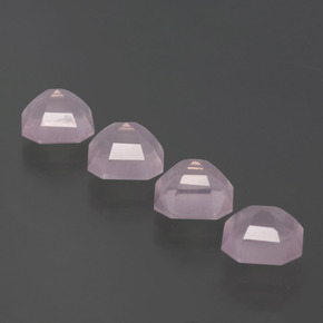 Achetez naturel 7,26ct rose quartz rose gems, taille émeraude, en provenance afrique du sud chez gemselect. en stock, livraison internationale!