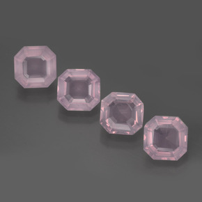 Achetez naturel 9.01ct Rose clair Quartz Rose gems, Taille émeraude, En provenance Afrique du Sud chez GemSelect. En stock, livraison internationale!