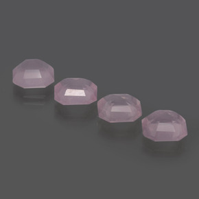 Achetez naturel 9.01ct Rose clair Quartz Rose gems, Taille émeraude, En provenance Afrique du Sud chez GemSelect. En stock, livraison internationale!