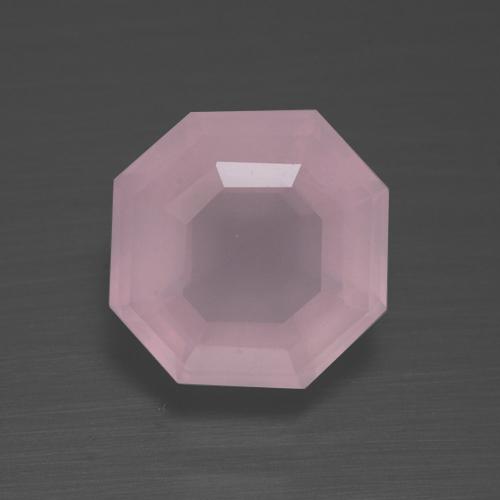 Quartz Rose Rose rosé moyen naturelle Taille émeraude, 2.69 ct, Transparent