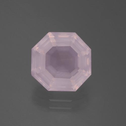 Quartz Rose Rose bubblegum naturelle Taille émeraude, 3.68 ct, Transparent
