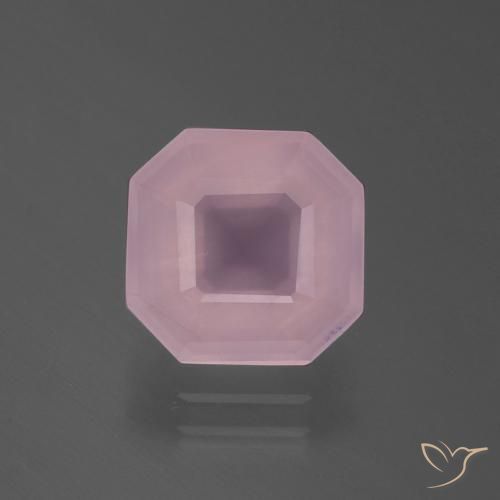 3.29ct Naturel Rose Quartz Rose, Taille émeraude, Transparent