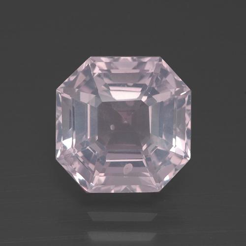 Quartz Rose Rose rosé très clair naturelle Taille émeraude, 3.56 ct, Transparent