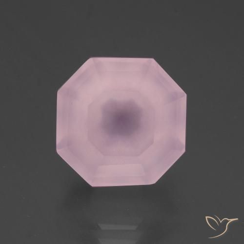 9.02ct Naturel Rose bubblegum Quartz Rose, Taille émeraude, Transparent