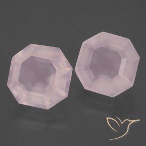 Shop natural 12.98ct Rose clair Quartz rose gems, Octogone / coupe Émeraude, from Afrique du Sud at GemSelect. In stock, global shipping!
