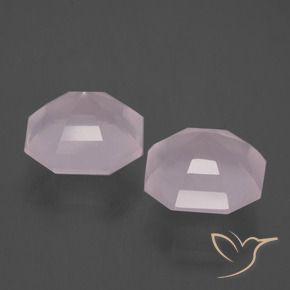 Shop natural 12.98ct Rose clair Quartz rose gems, Octogone / coupe Émeraude, from Afrique du Sud at GemSelect. In stock, global shipping!