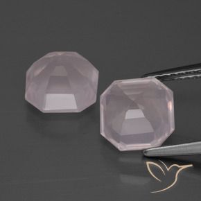 Shop natural 5.03ct Rose très clair Quartz rose gems, Octogone / coupe Émeraude, from Afrique du Sud at GemSelect. In stock, global shipping!