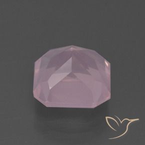 Quartz rose Rose léger naturelle Octogone / coupe Émeraude, 4.71 ct, Transparent