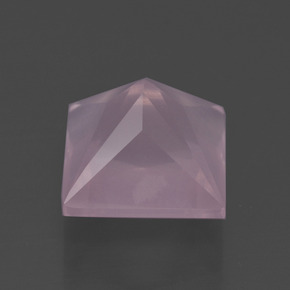Quartz Rose Rose naturelle Carré, 6.53 ct, Transparent