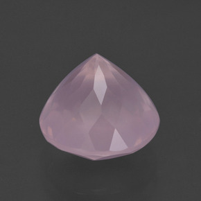 Quartz rose rose naturelle coupe roude, 5,37 ct, transparent