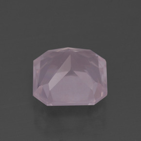 Quartz Rose Rose léger naturelle Taille émeraude, 2.77 ct, Transparent