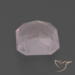 Quartz rose Rose léger naturelle Octogone / coupe Émeraude, 2.79 ct, Transparent