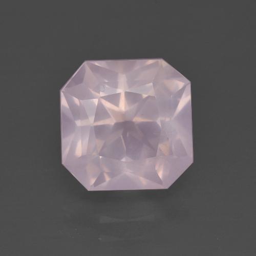 Quartz Rose Rose clair naturelle Taille émeraude, 3.66 ct, Transparent