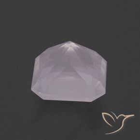 Quartz rose Rose très clair naturelle Octogone / coupe Émeraude, 3.88 ct, Transparent
