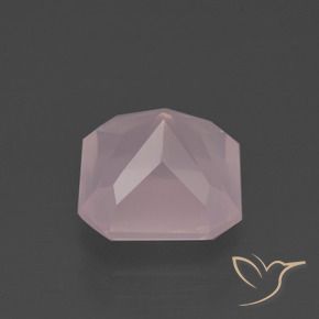 Quartz rose Rose moyen naturelle Octogone / coupe Émeraude, 3.98 ct, Transparent