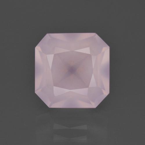 Quartz Rose Rose bubblegum naturelle Taille émeraude, 4.05 ct, Transparent