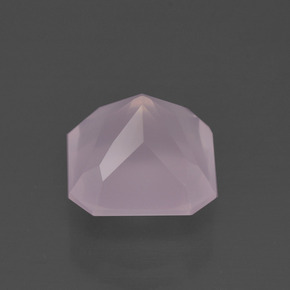 Quartz Rose Rose bubblegum naturelle Taille émeraude, 4.05 ct, Transparent