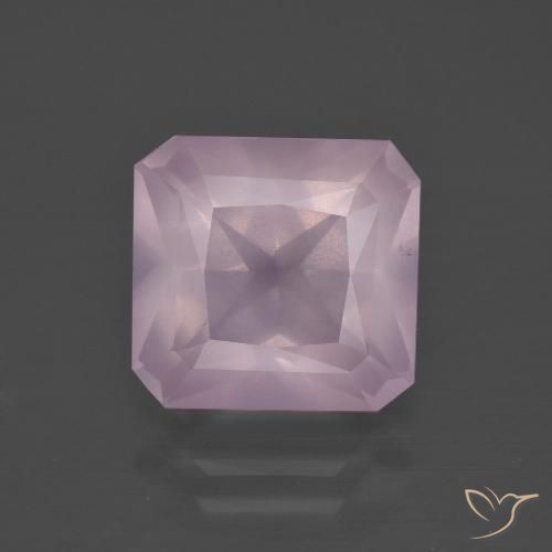 5.04ct Naturel Rose bubblegum Quartz Rose, Taille émeraude, Transparent