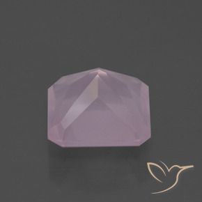 Quartz rose Rose bubblegum naturelle Octogone / coupe Émeraude, 5.04 ct, Transparent
