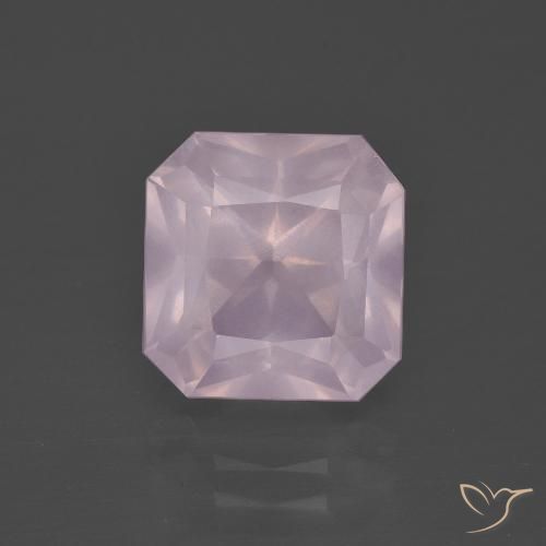 4.73ct Naturel Rose bubblegum Quartz Rose, Taille émeraude, Transparent