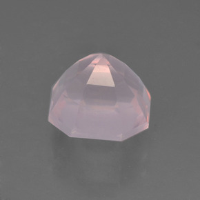 Quartz Rose Rose clair naturelle Taille émeraude, 3.45 ct, Transparent