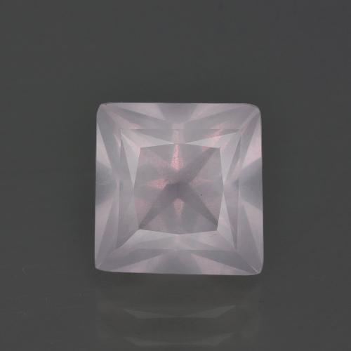 Quartz Rose Rose très clair naturelle Carré, 3.04 ct, Transparent