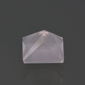 Quartz Rose Rose très clair naturelle Carré, 3.04 ct, Transparent