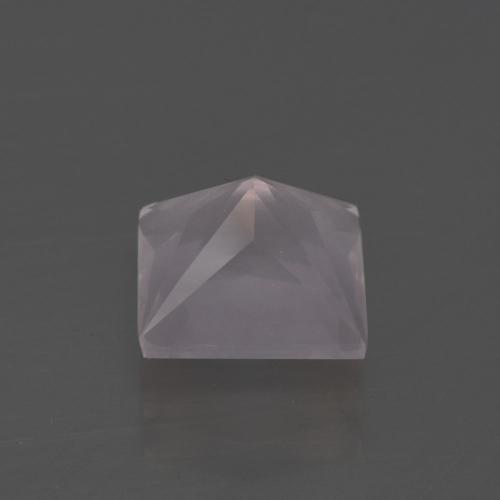 Quartz rose rose naturelle carré, 2,69 ct, transparent