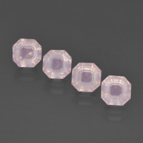 Achetez naturel 5.73ct Rose bubblegum Quartz Rose gems, Taille émeraude, En provenance Afrique du Sud chez GemSelect. En stock, livraison internationale!