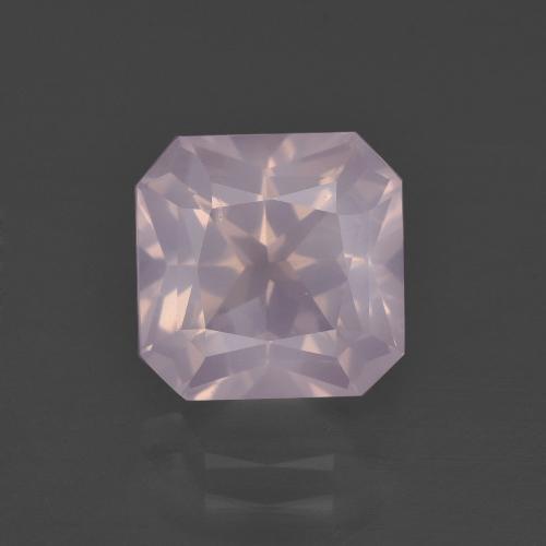 Quartz Rose Rose bubblegum naturelle Taille émeraude, 3.47 ct, Transparent