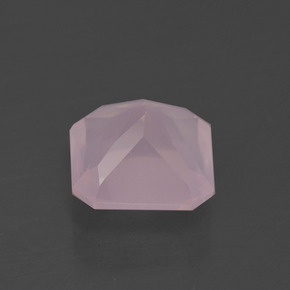 Quartz Rose Rose rosé moyen naturelle Taille émeraude, 3.37 ct, Transparent