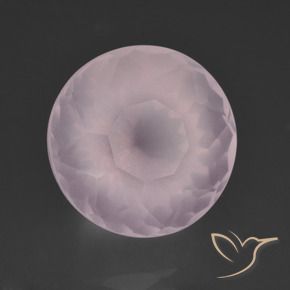 Quartz rose Rose léger naturelle Tour, 10.68 ct, Transparent