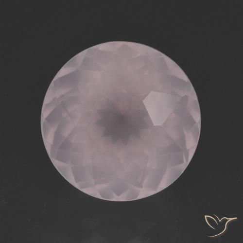 6.47ct Naturel Rose très clair Quartz Rose, Tour, Transparent