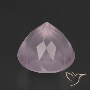 Quartz rose Rose clair naturelle Tour, 5.42 ct, Transparent