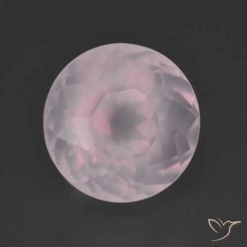 Quartz rose Rose très clair naturelle Tour, 6.87 ct, Transparent