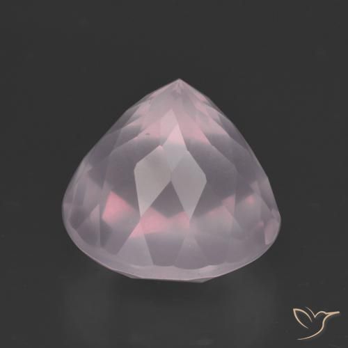 Quartz rose Rose très clair naturelle Tour, 6.87 ct, Transparent