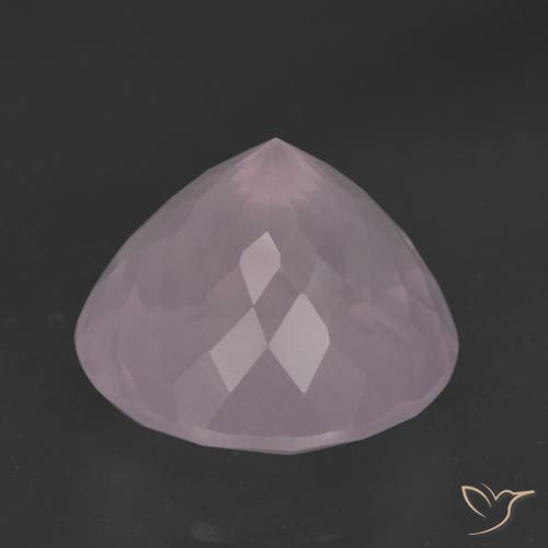 Quartz rose Rose bubblegum naturelle Tour, 9.32 ct, Transparent