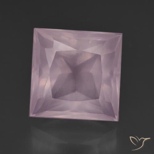 9.15ct Naturel Rose clair Quartz rose, Carré, Transparent