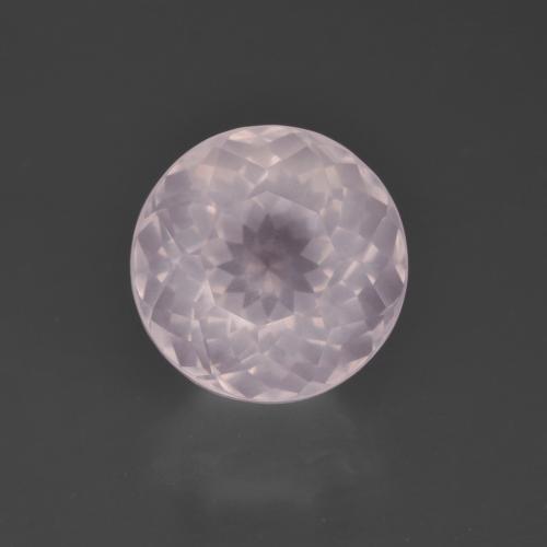 Quartz Rose Rose rosé très clair naturelle Coupe roude, 4.91 ct, Transparent