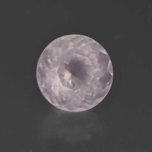 Quartz Rose Rose rosé très clair naturelle Coupe roude, 4.91 ct, Transparent