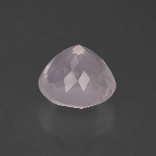 Quartz Rose Rose rosé très clair naturelle Coupe roude, 4.91 ct, Transparent