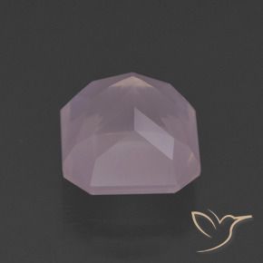 Quartz rose Rose clair naturelle Octogone / coupe Émeraude, 5.96 ct, Transparent