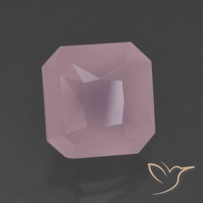 Quartz rose Rose moyen naturelle Octogone / coupe Émeraude, 6.36 ct, Transparent